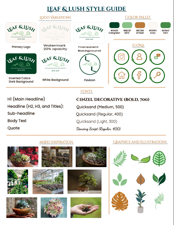 Leaf & Lush Brand Guide